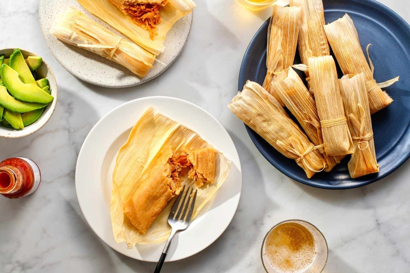 Salsa Roja Pork Tamales Recipe