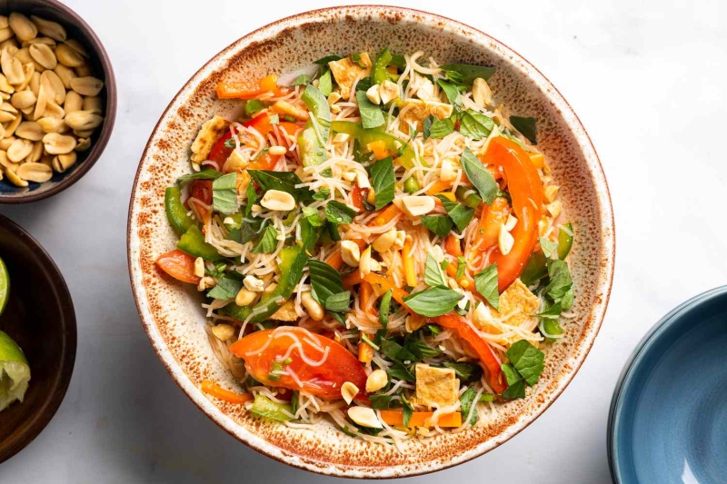 Thai Rice Noodle Salad With Chili-Lime Vinaigrette