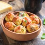 Turkey Meatballs Baked With Parmesan Cheese