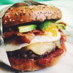 Avocado Bacon Breakfast Burger