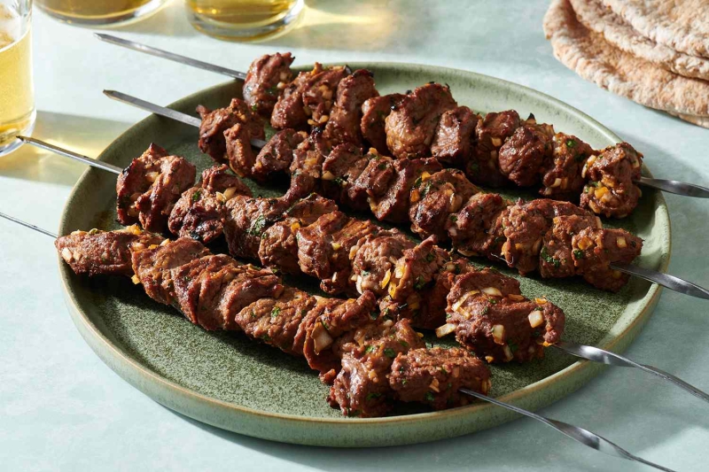 Classic Moroccan Lamb or Beef Kebabs (Brochettes)