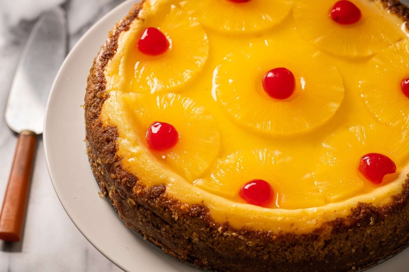 Pineapple Upside Down Cheesecake