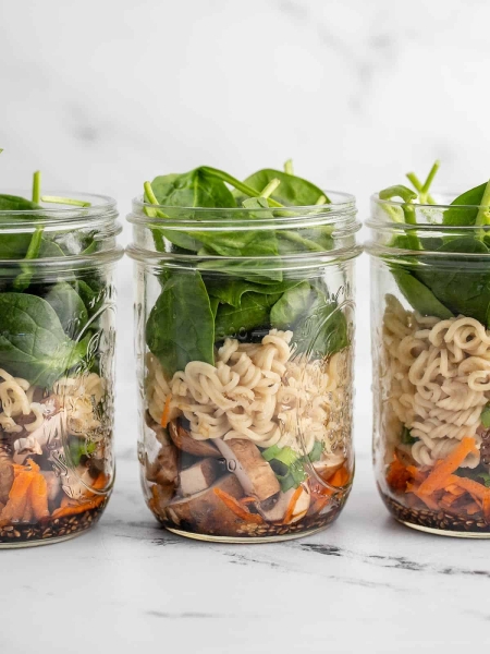 Meal Prep Noodle Soup Jars