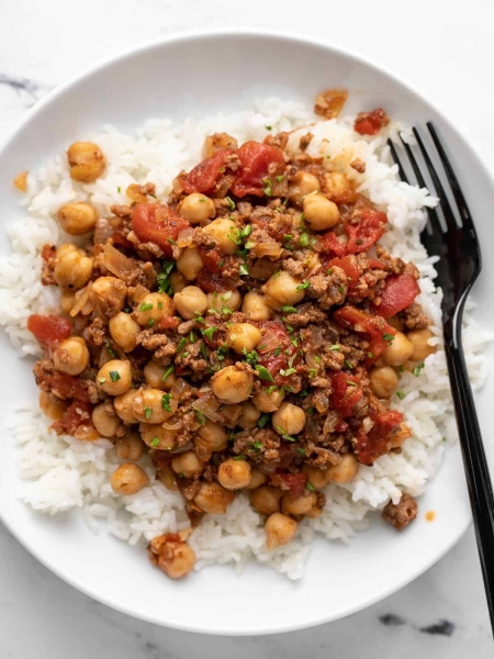 Beef And Tomato Rice Bowl