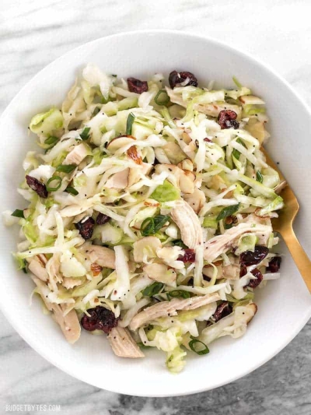Chicken and Cranberry Salad with Lemon Poppy Seed Dressing