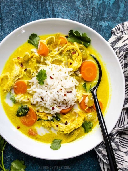 Coconut Turmeric Chicken Soup