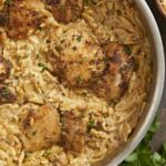 Creamy Chicken And Orzo Skillet