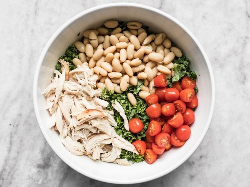 Kale White Bean and Pesto Salad