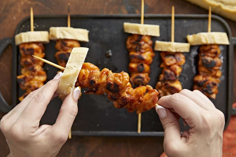 Pinchos De Pollo (Puerto Rican Chicken Skewers)