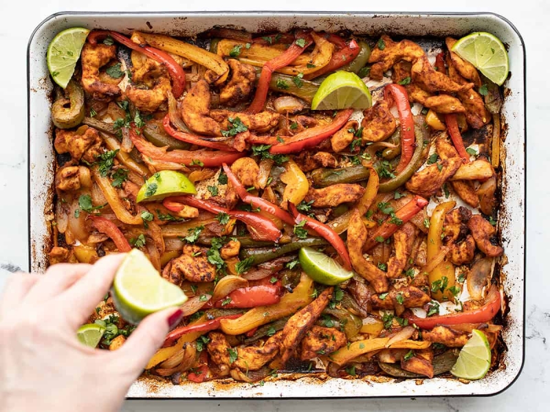 Sheet Pan Chicken Fajitas