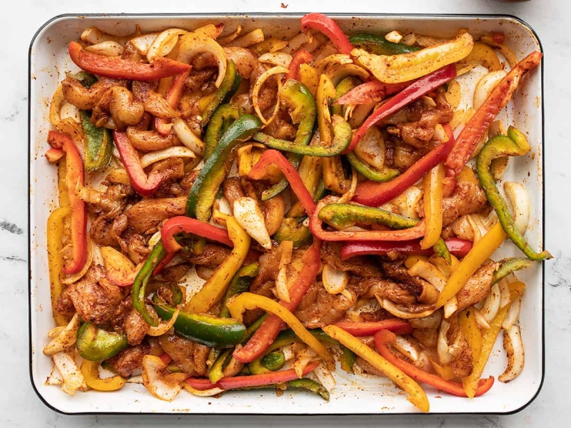 Sheet Pan Chicken Fajitas