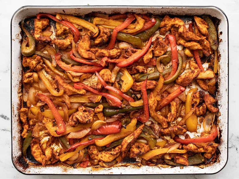 Sheet Pan Chicken Fajitas