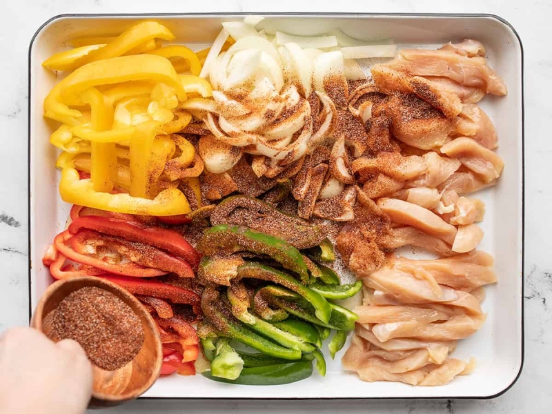 Sheet Pan Chicken Fajitas