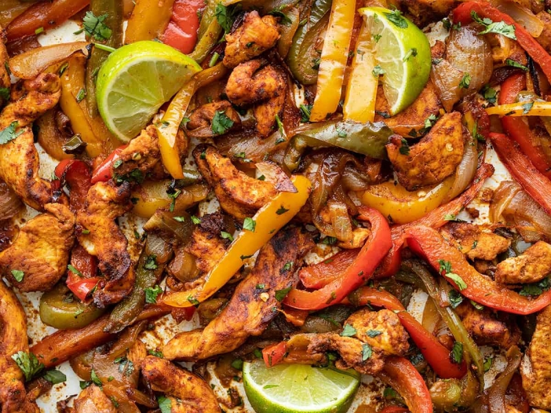 Sheet Pan Chicken Fajitas