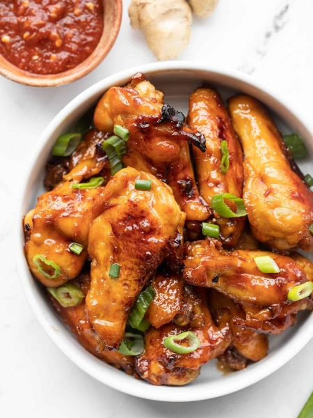 Sticky Ginger Chicken Wings