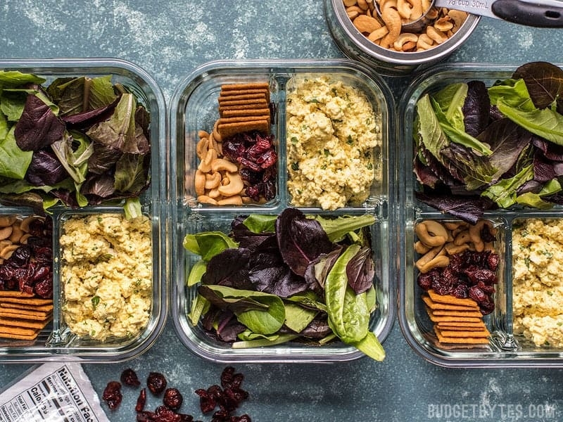 Curried Tofu Salad Meal Prep