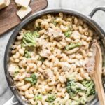 White Cheddar Mac and Cheese with Chicken and Broccoli