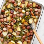 Sheet Pan Kielbasa Potatoes and Green Beans