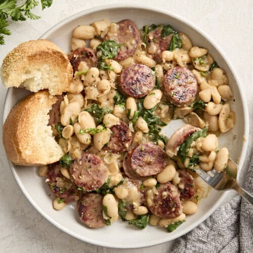 Chicken Sausage White Bean Skillet