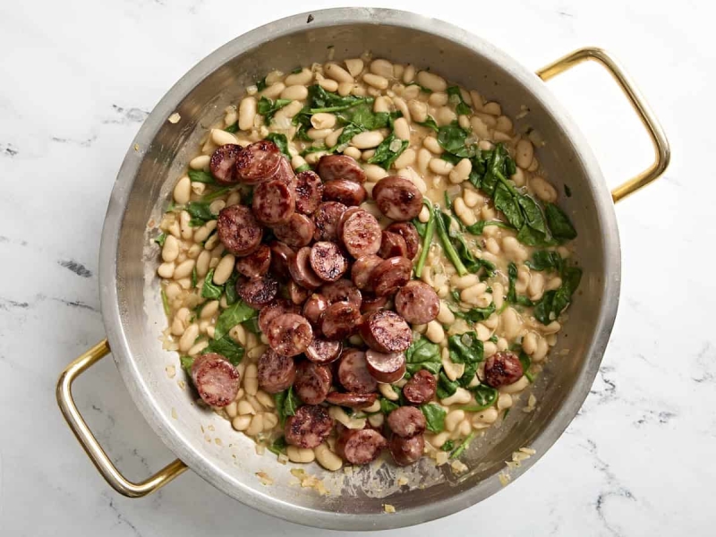 Chicken Sausage White Bean Skillet