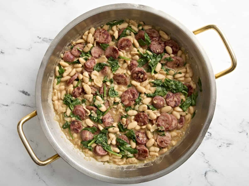 Chicken Sausage White Bean Skillet