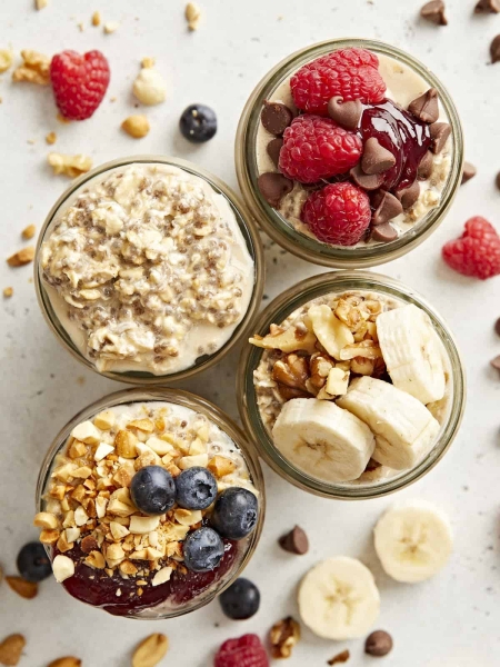 Overnight Oats (Base Recipe plus Variations)