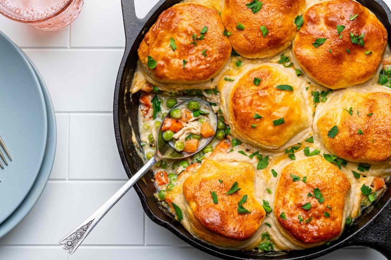 Chicken Alfredo Pot Pie