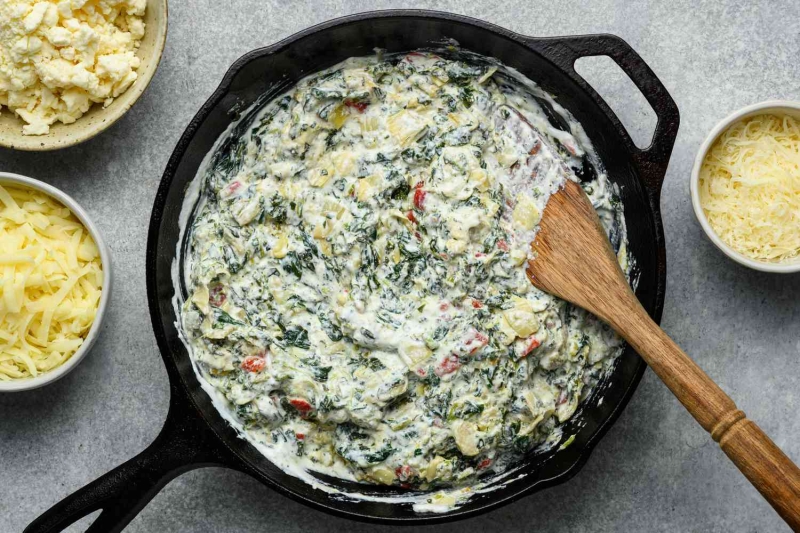 Cottage Cheese Spinach Artichoke Dip