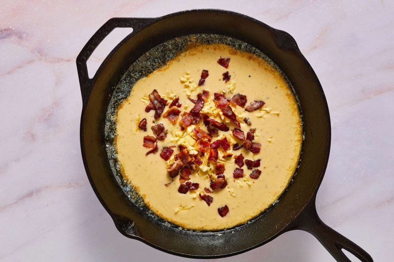 Savory Bacon and Cheese Dutch Baby Pancake Recipe