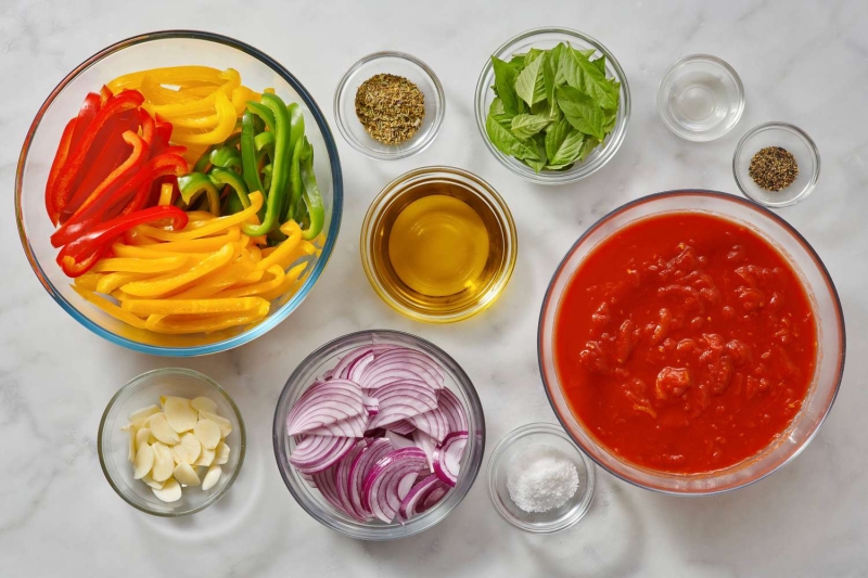 Classic Italian Peperonata (Braised Sweet Peppers)