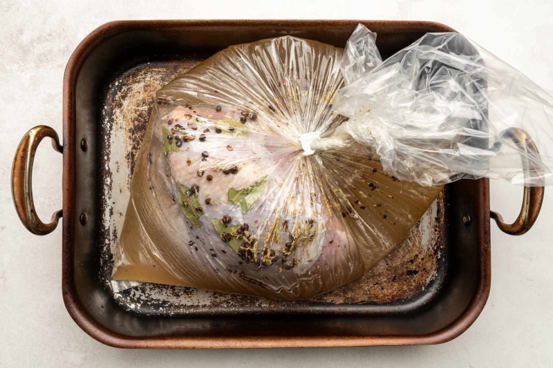 Brined and Roasted Turkey Breast