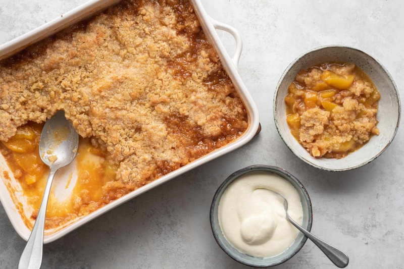 Fresh Peach Crumble