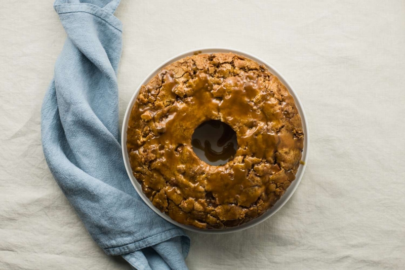 Fresh Apple Cake With Brown Sugar Topping Recipe