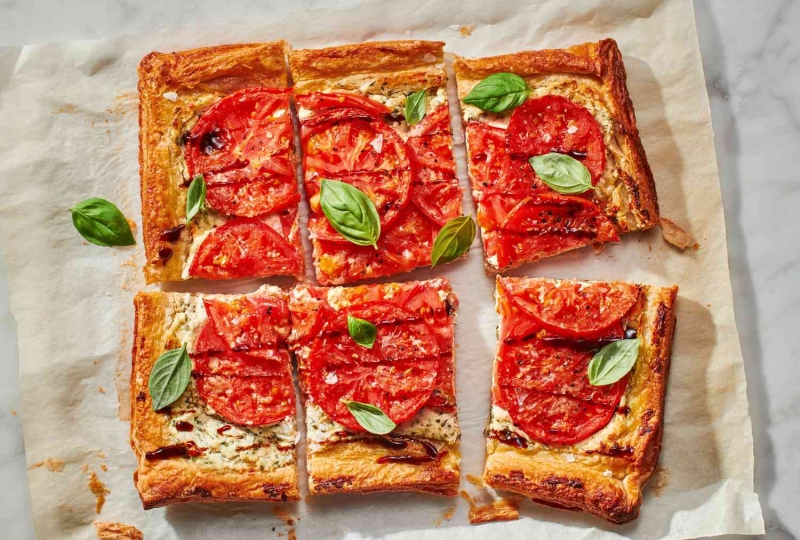 Tomato Tart With Puff Pastry