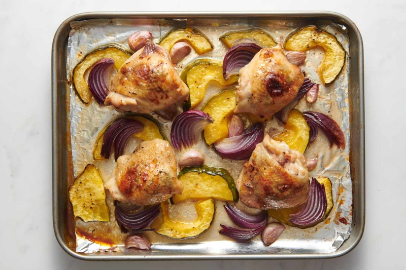 Sheet Pan Maple Garlic Chicken