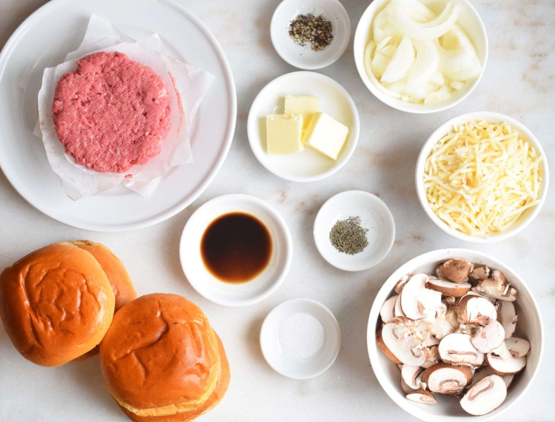 Mushroom Swiss Burgers With Truffle Aioli Recipe