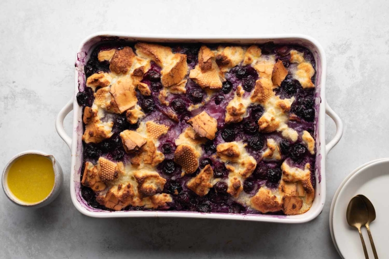 Blueberry Bread Pudding