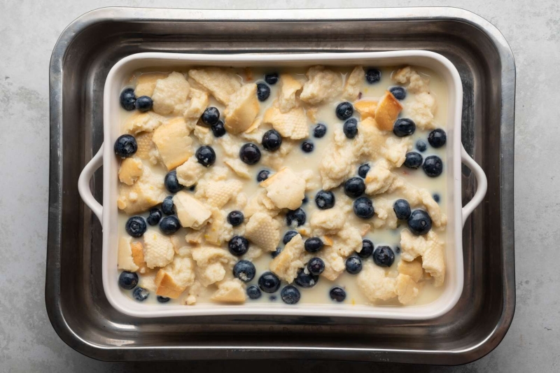 Blueberry Bread Pudding