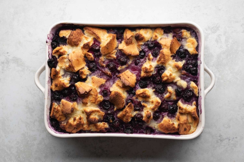 Blueberry Bread Pudding