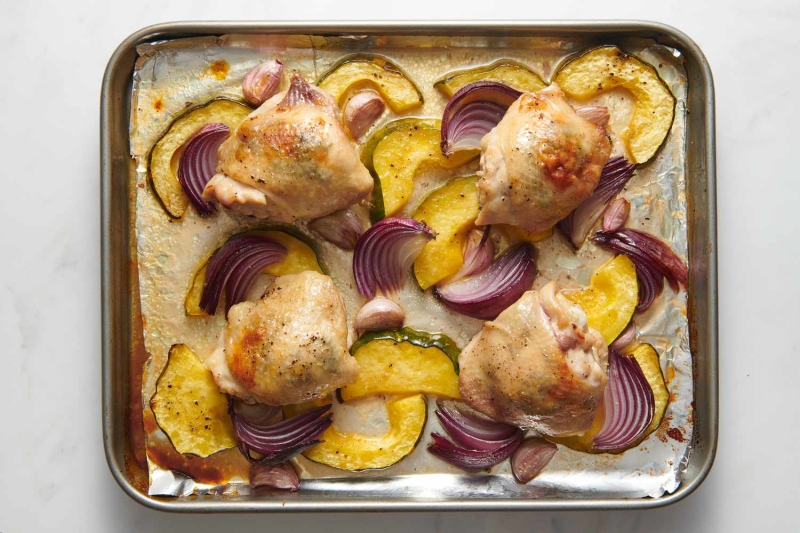 Sheet Pan Maple Garlic Chicken