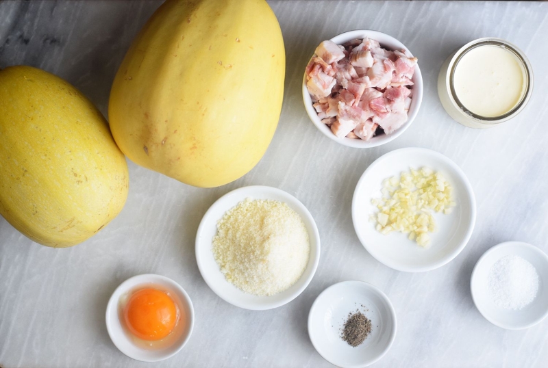 Spaghetti Squash Carbonara Recipe