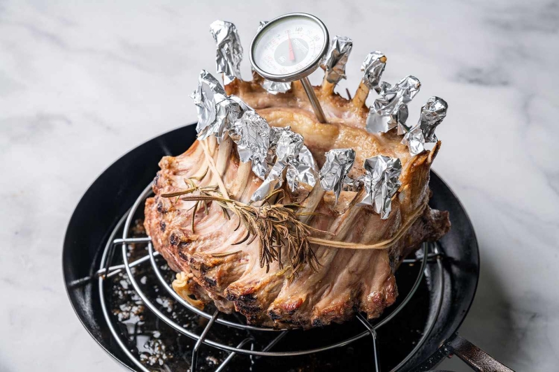 Classic Crown of Lamb Recipe and Gravy