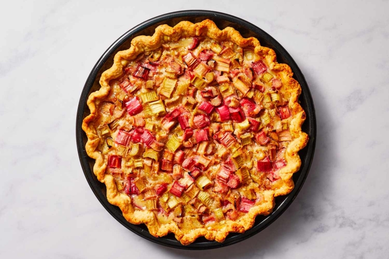 Classic Rhubarb Custard Pie (With Crust Recipe)