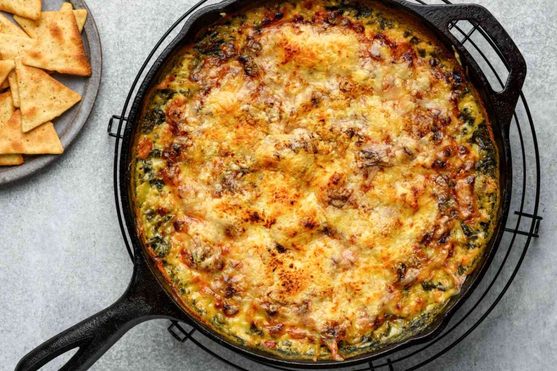 Cottage Cheese Spinach Artichoke Dip