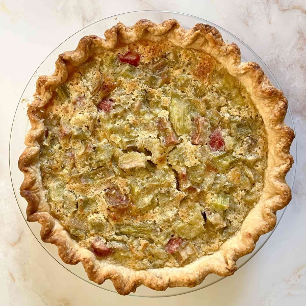 Classic Rhubarb Custard Pie (With Crust Recipe)