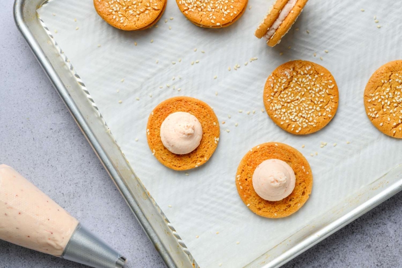 Peanut Butter & Jelly Cookie Sandos