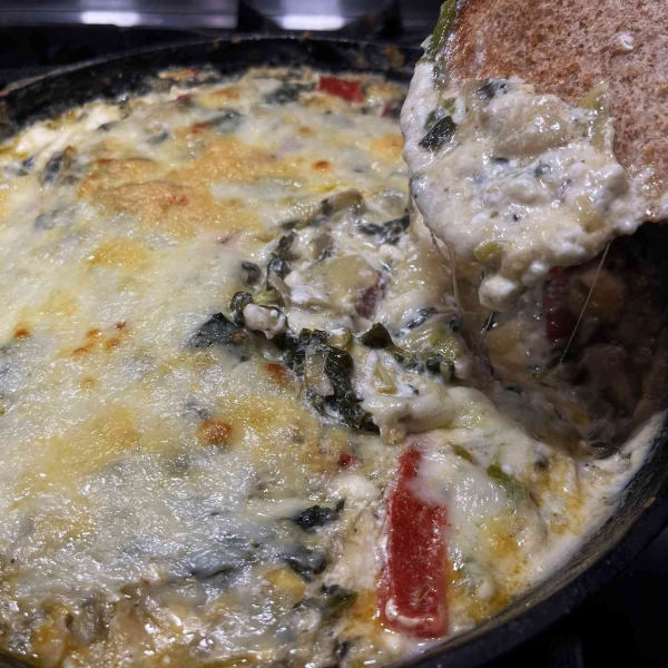 Cottage Cheese Spinach Artichoke Dip