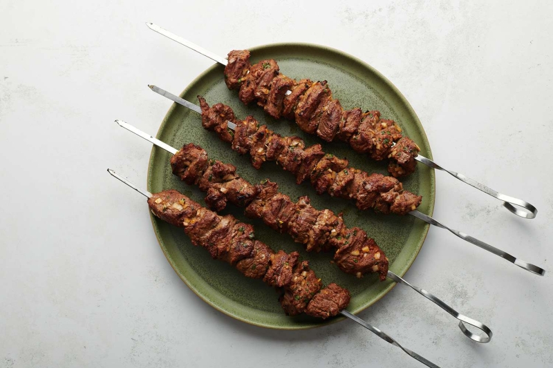 Classic Moroccan Lamb or Beef Kebabs (Brochettes)