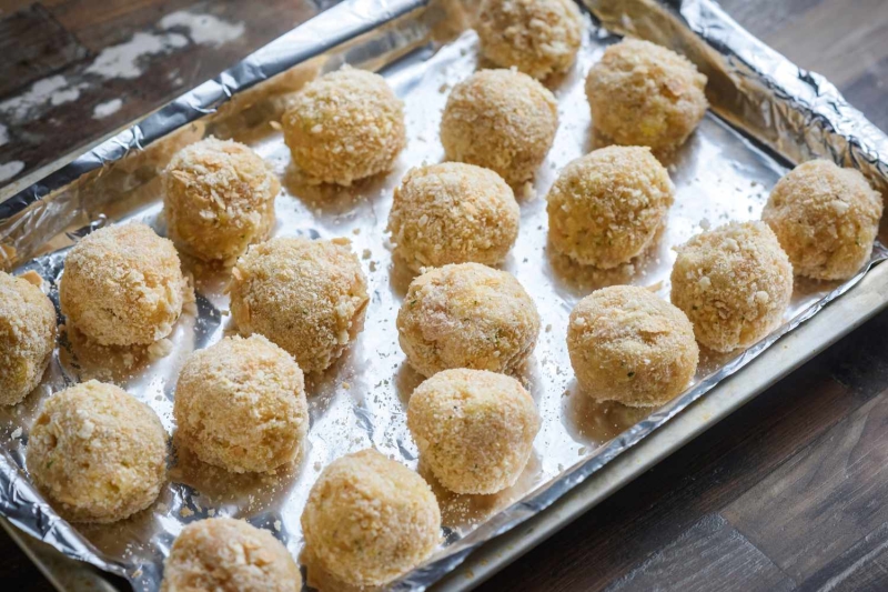 Turkey Meatballs Baked With Parmesan Cheese