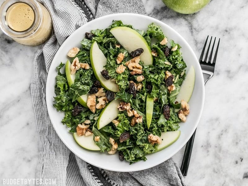 Apple Dijon Kale Salad